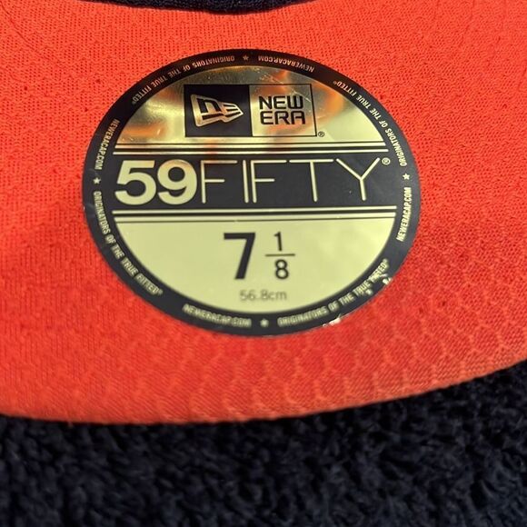 🔥⚾️ HOUSTON ASTROS  New Era 59Fifty Fitted Hat MLB19 Batting Practice Sz 7-1/8” - Picture 4 of 9